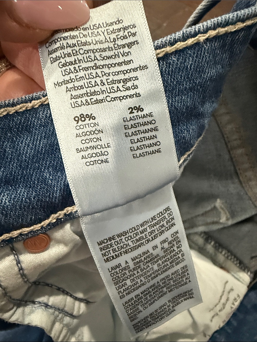 MOTHER The Mid Rise Dazzler Ankle Fray Denim Jeans - Picture 7 of 8